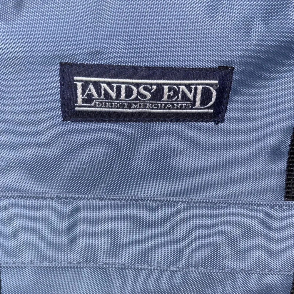 Vintage Rare Lands' End Unisex Slate Blue Weekender/Laptop Bag